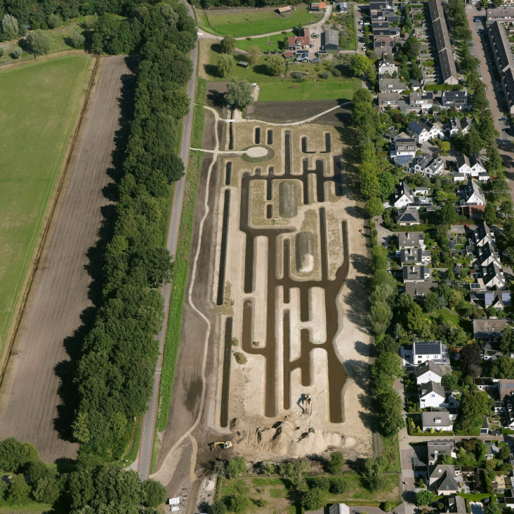 Luchtfoto van Turfweide Veenendaal