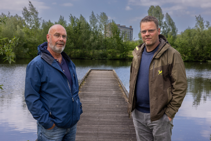 Arno Goossens en Martijn Bergen in De Schammer