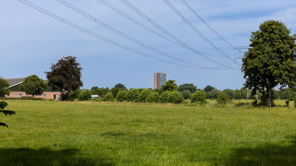 Agrarisch landschap aan de rand van Nieuwland in Amersfoort
